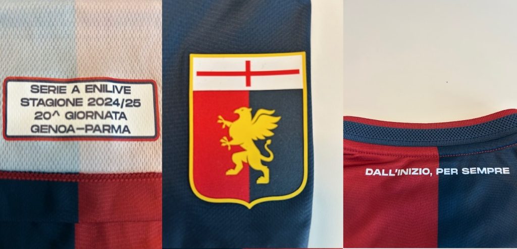 Diverse billeder af MATCHWORN Morten Frendrup-trøje fra Genoa.